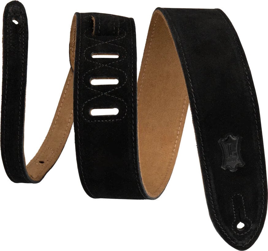 Remen za gitaru Levy's Simply Suede 2 Black Remen za gitaru