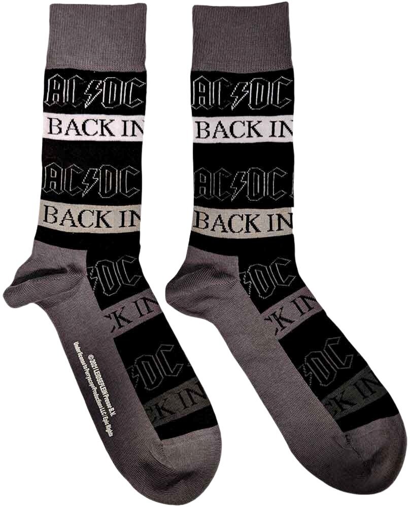 AC/DC Ponožky Back In Black Black 40-45