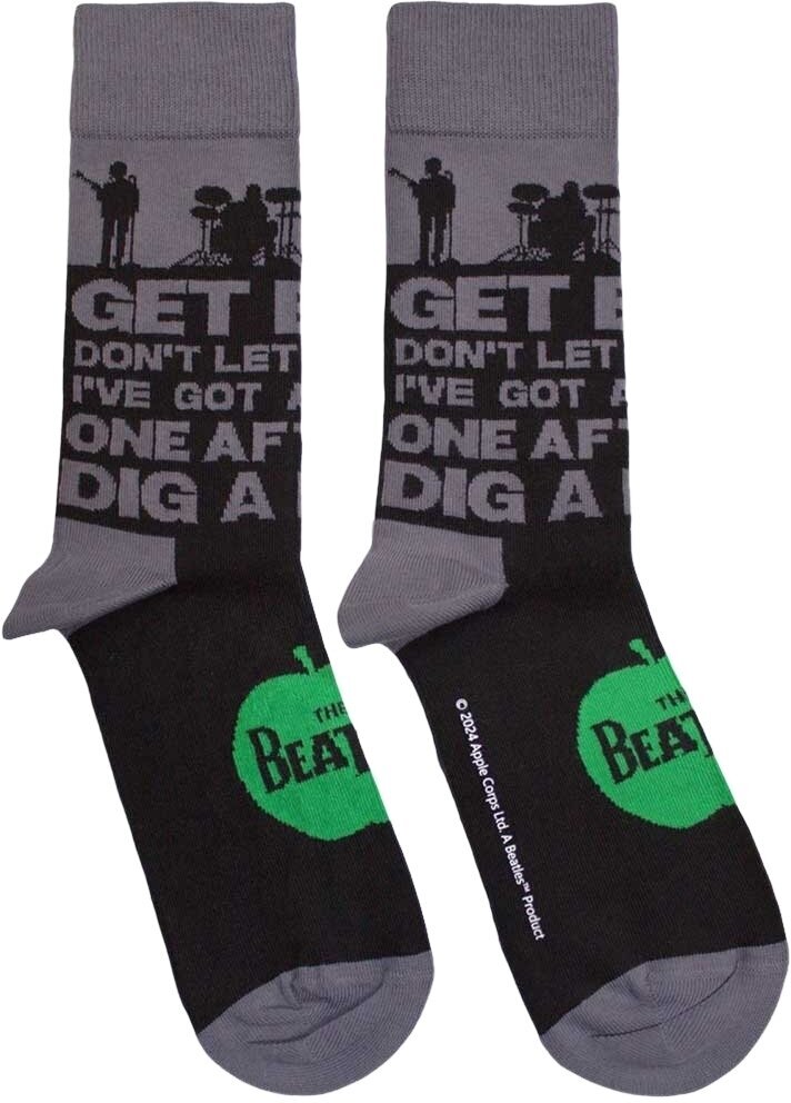 Čarape The Beatles Čarape Rooftop Silhouettes & Apple Black 40-45