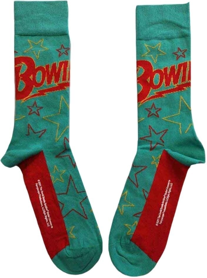 Sokken David Bowie Sokken Stars Outline Green 40-45