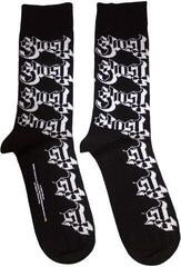 Socks Ghost Logo Pattern Black