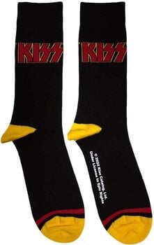 Ponožky Kiss Ponožky Red Logo Single Stripe Black 40-45 - 1