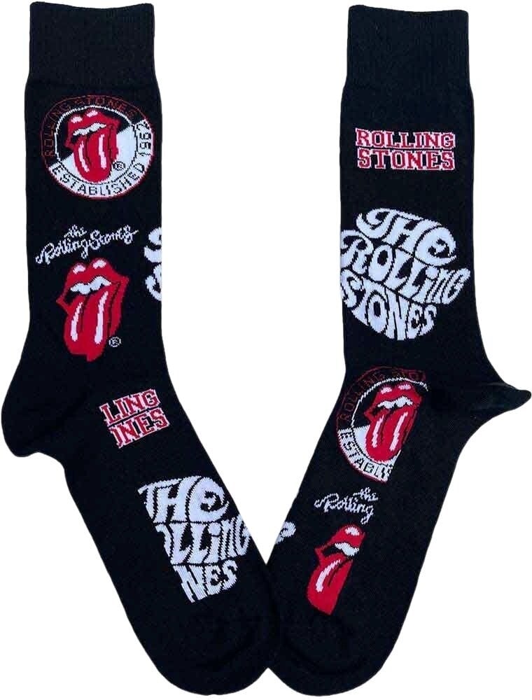 The Rolling Stones Ponožky Logos Black 40-45