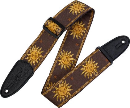 Gitaarriem Levy's Sun Motif Gitaarriem Brown - 1