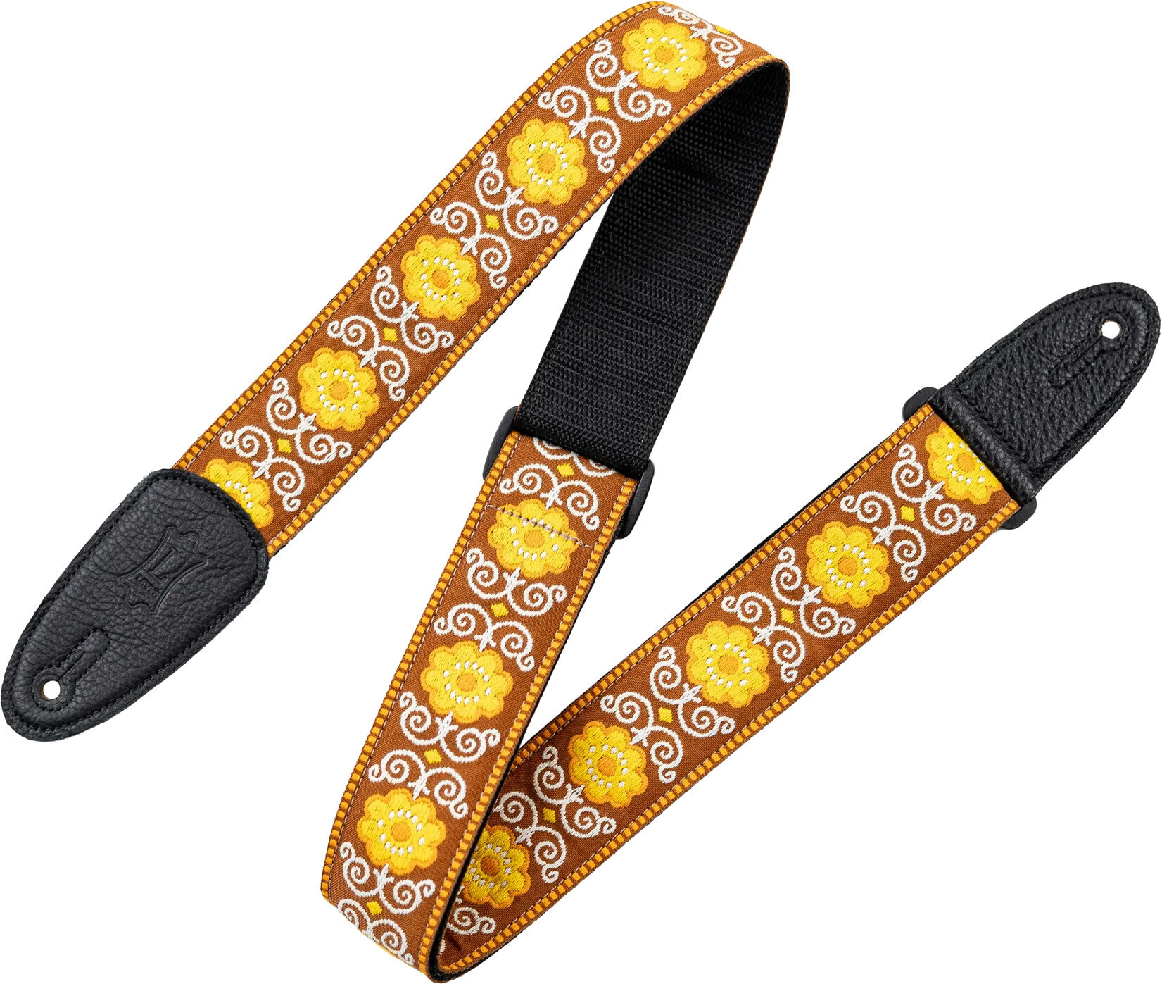 Textilgurte für Gitarren Levy's Original Hootenanny Yellow Textilgurte für Gitarren