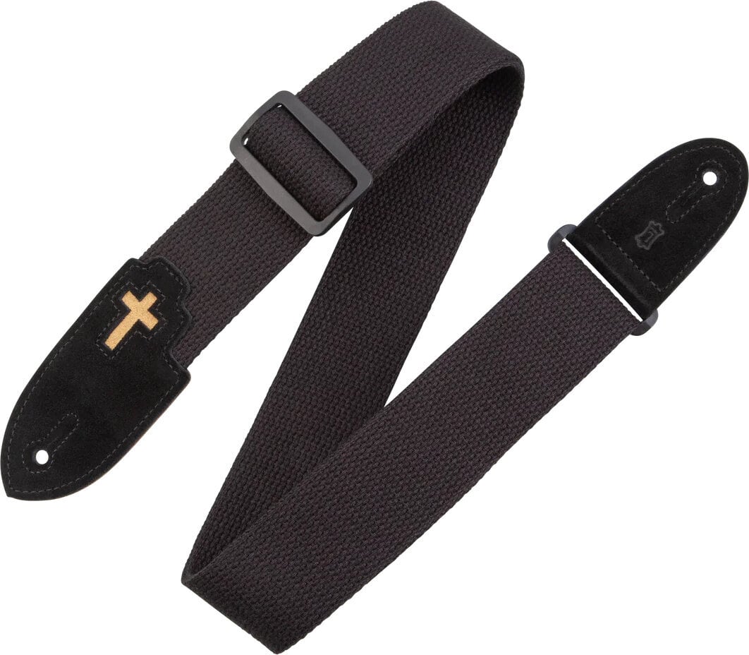 Gitaarriem Levy's Divine Worship Gitaarriem Black Cotton