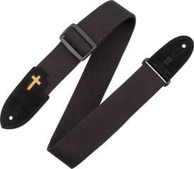 Колан за китара Levy's Divine Worship Black Cotton Колан за китара
