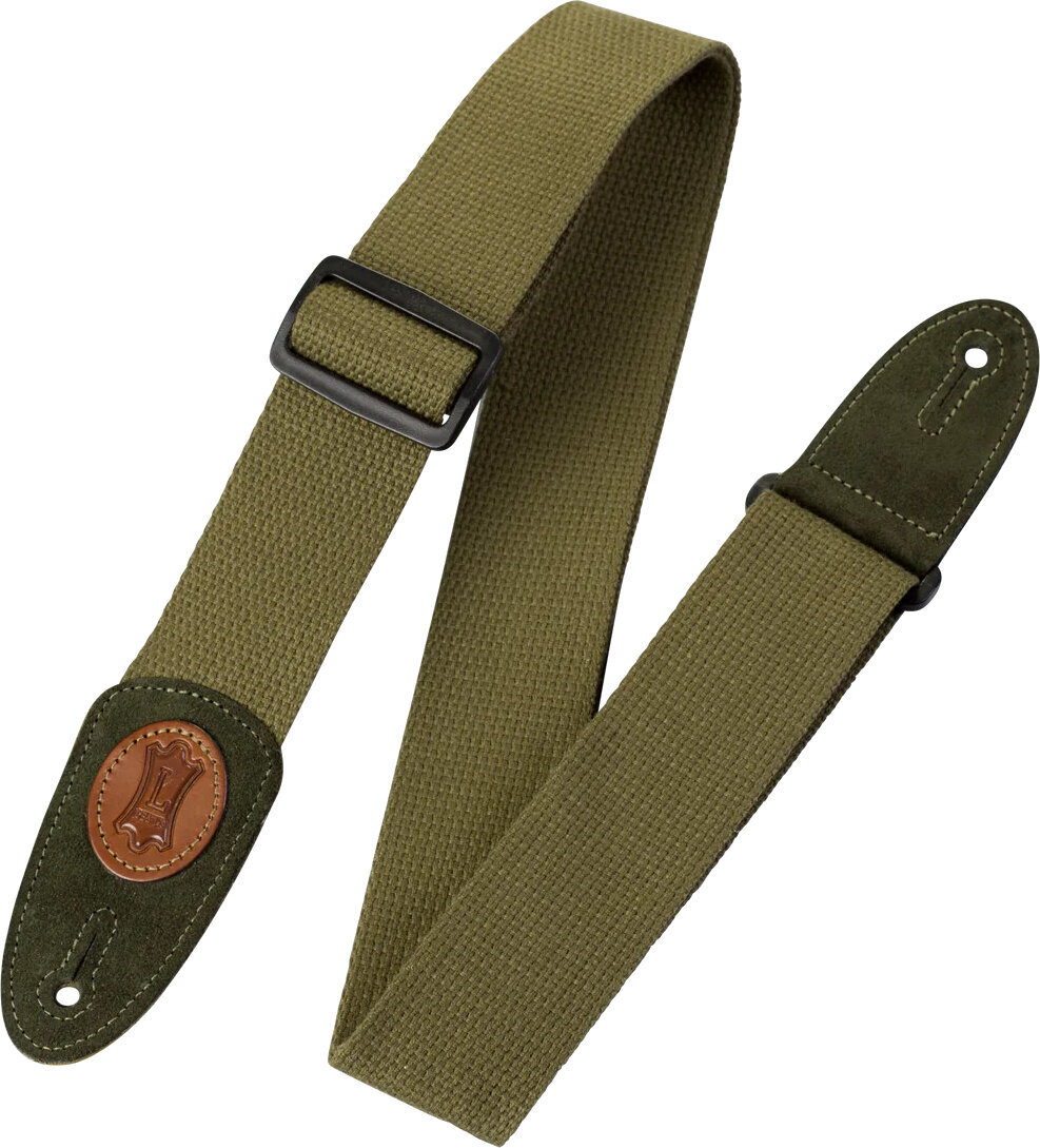 Tekstilni remen za gitaru Levy's Signature Cotton  Green Tekstilni remen za gitaru