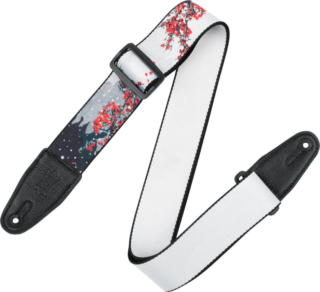 Textile guitar strap Levy's Nature Cherry Blossoms Textile guitar strap