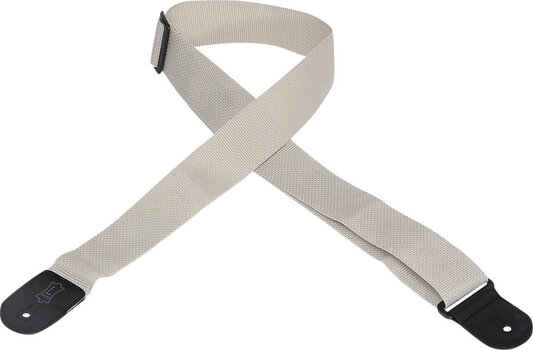 Gitarrband i textil Levy's Single Tone Poly Grey Gitarrband i textil - 1
