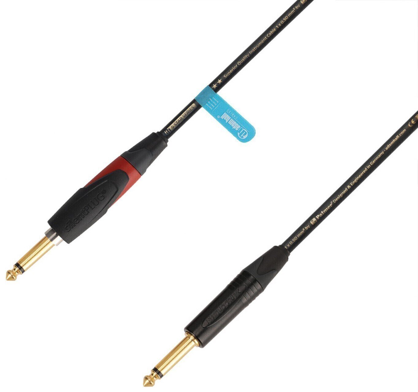 Câble d'instrument Adam Hall 5 STAR IPP 0300 PALMER CABLE SILENT 3 m Droit - Droit Câble d'instrument