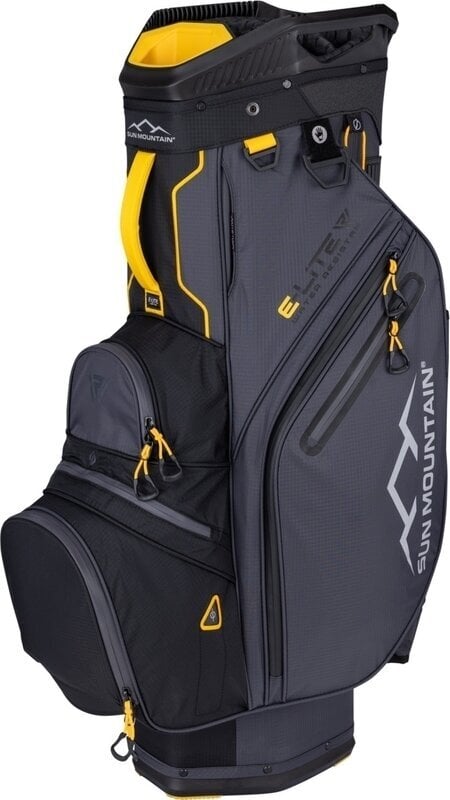 Golftrolleytas Sun Mountain H2NO E-Lite Black/Steel/Gold Golftrolleytas