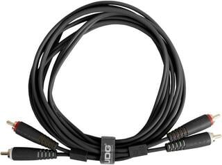 Audio kábel UDG Ultimate Audio Set RCA Čierna/Rovný - Rovný