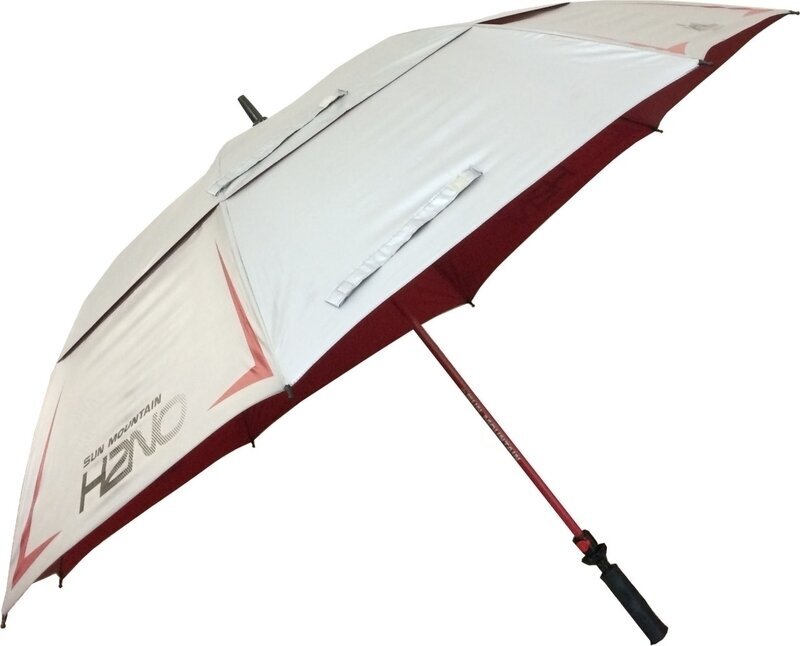 Sun Mountain Chrome UV Umbrella Red