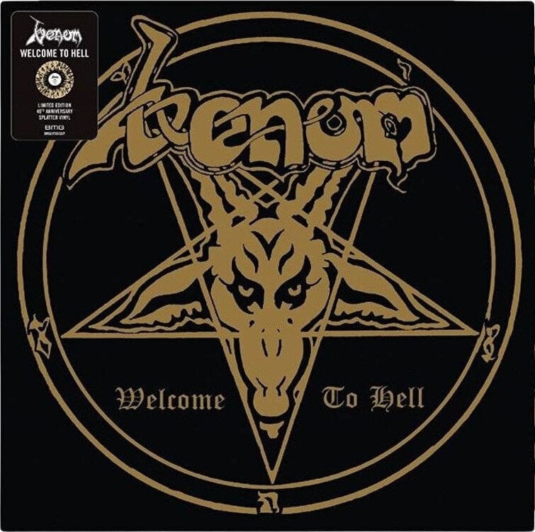 LP Venom - Welcome to Hell (Gold With Black Splatter Coloured) (LP)