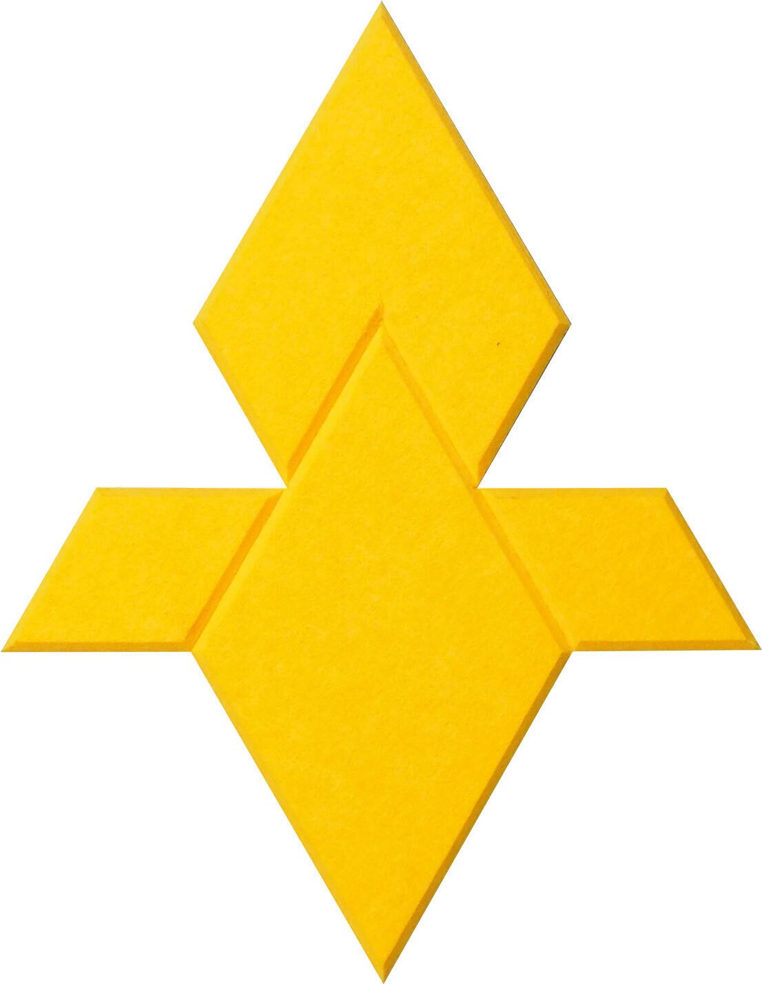 Absorbent Schaumstoffplatte Mega Acoustic FACLON-PET 10 Pieces Yellow Absorbent Schaumstoffplatte