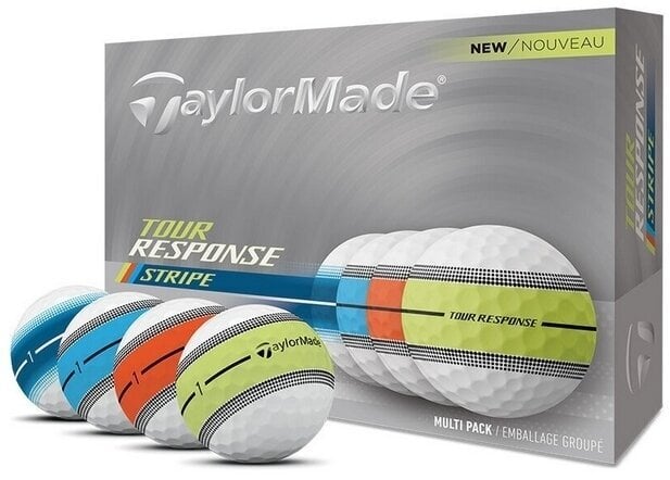 Piłka golfowa TaylorMade Tour Response Stripe Neon Multicolour 12 Piłka golfowa