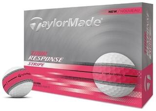 Golfové lopty TaylorMade Tour Response Stripe Neon Pink Golfové lopty