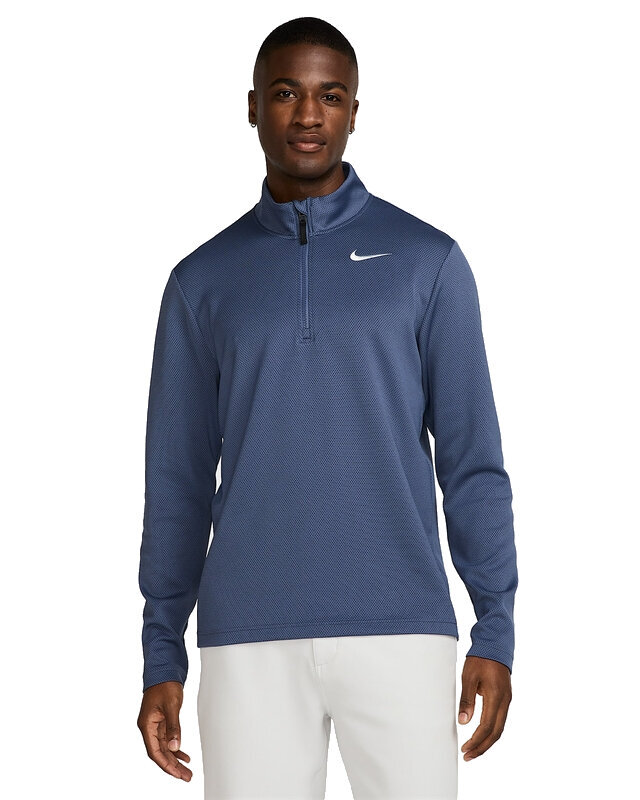 Nike Dri-Fit Victory Therma Flex 1/2 Zip Mens Top Diffused Blue/Obsidian/White M Pulóver
