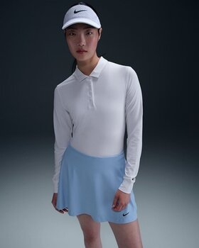 Poloshirt Nike Dri-Fit Victory Womens Long Sleeve White/Black XS Poloshirt - 1