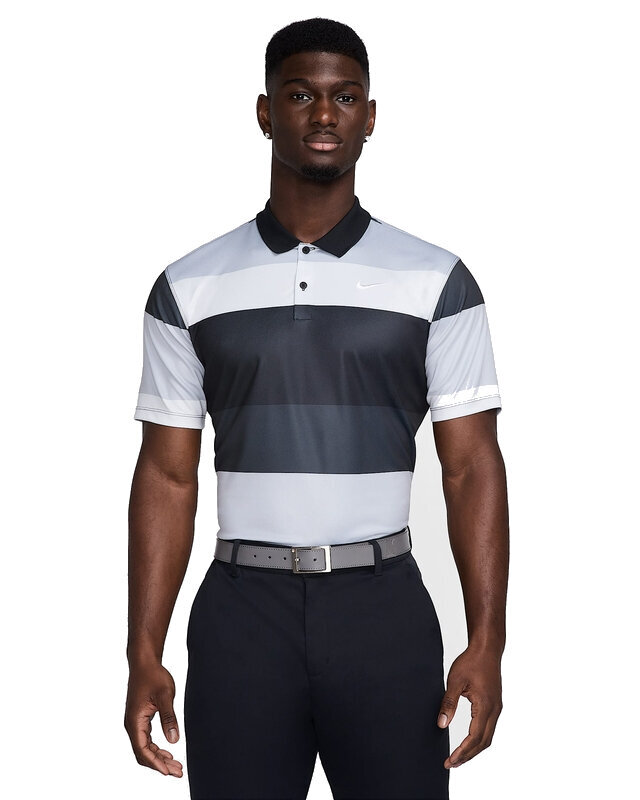 Poloshirt Nike Dri-Fit Victory+ Print Mens Black/White XL Poloshirt