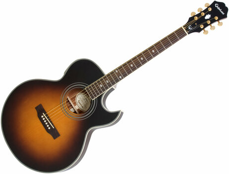 Jumbo elektro-akoestische gitaar Epiphone PR5-E VS - 1