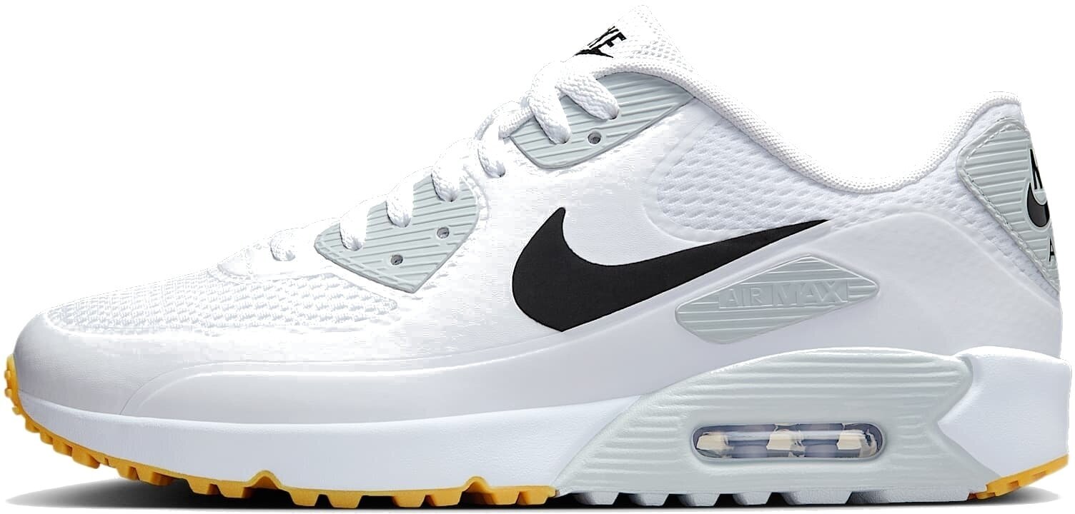 Herren Golfschuhe Nike Air Max 90 G Unisex Shoe White/Black 45 Herren Golfschuhe