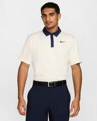 Tricou polo Nike Dri-Fit Tour Contrast Mens Pale Ivory/Midnight Navy/Black