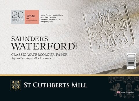 Schetsboek St Cuthberts Mill Saunders Waterford HP+ Schetsboek 26 x 18 cm 300 g White - 1