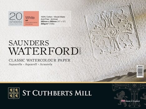 Skizzenbuch St Cuthberts Mill Saunders Waterford HP+ Skizzenbuch 20 36 x 26 cm 300 g White - 1
