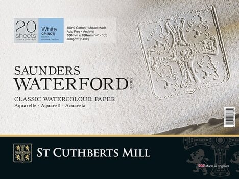 Schetsboek St Cuthberts Mill Saunders Waterford C.P. Schetsboek 36 x 26 cm 300 g White - 1