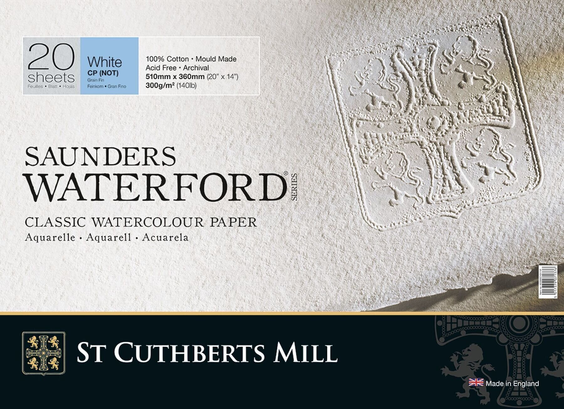 St Cuthberts Mill Saunders Waterford C.P. Skicář 51 x 36 cm 300 g White