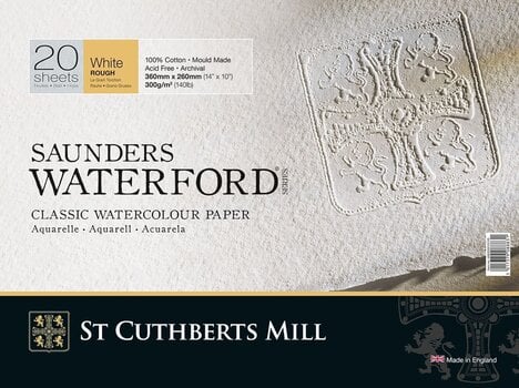 Sketchbook St Cuthberts Mill Saunders Waterford Rough Sketchbook 36 x 26 cm 300 g White - 1
