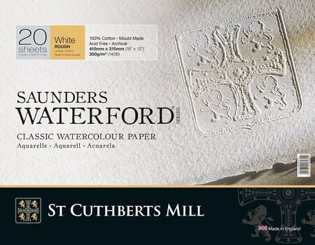 Skizzenbuch St Cuthberts Mill Saunders Waterford Rough Skizzenbuch 20 41 x 31 cm 300 g White - 1