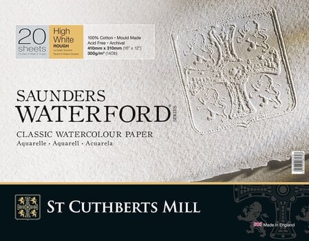 Sketchbook St Cuthberts Mill Saunders Waterford Rough Sketchbook 41 x 31 cm 300 g High White - 1