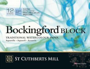 Visandiplokk St Cuthberts Mill Bockingford C.P. Block Sketchbook 12 31 x 23 cm 300 g White
