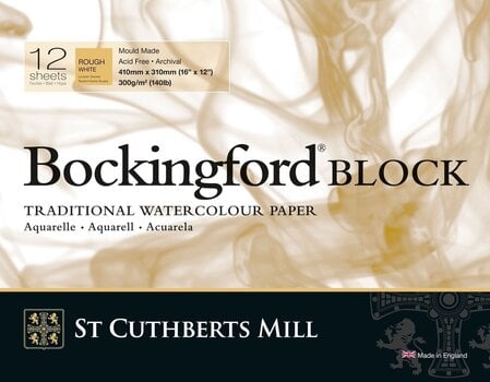 Skizzenbuch St Cuthberts Mill Bockingford Rough Skizzenbuch 12 41 x 31 cm 300 g White - 1