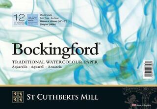 Skissebok St Cuthberts Mill Bockingford C.P. Spiral White 300 g/m² 260x180mm (12 Sheets)