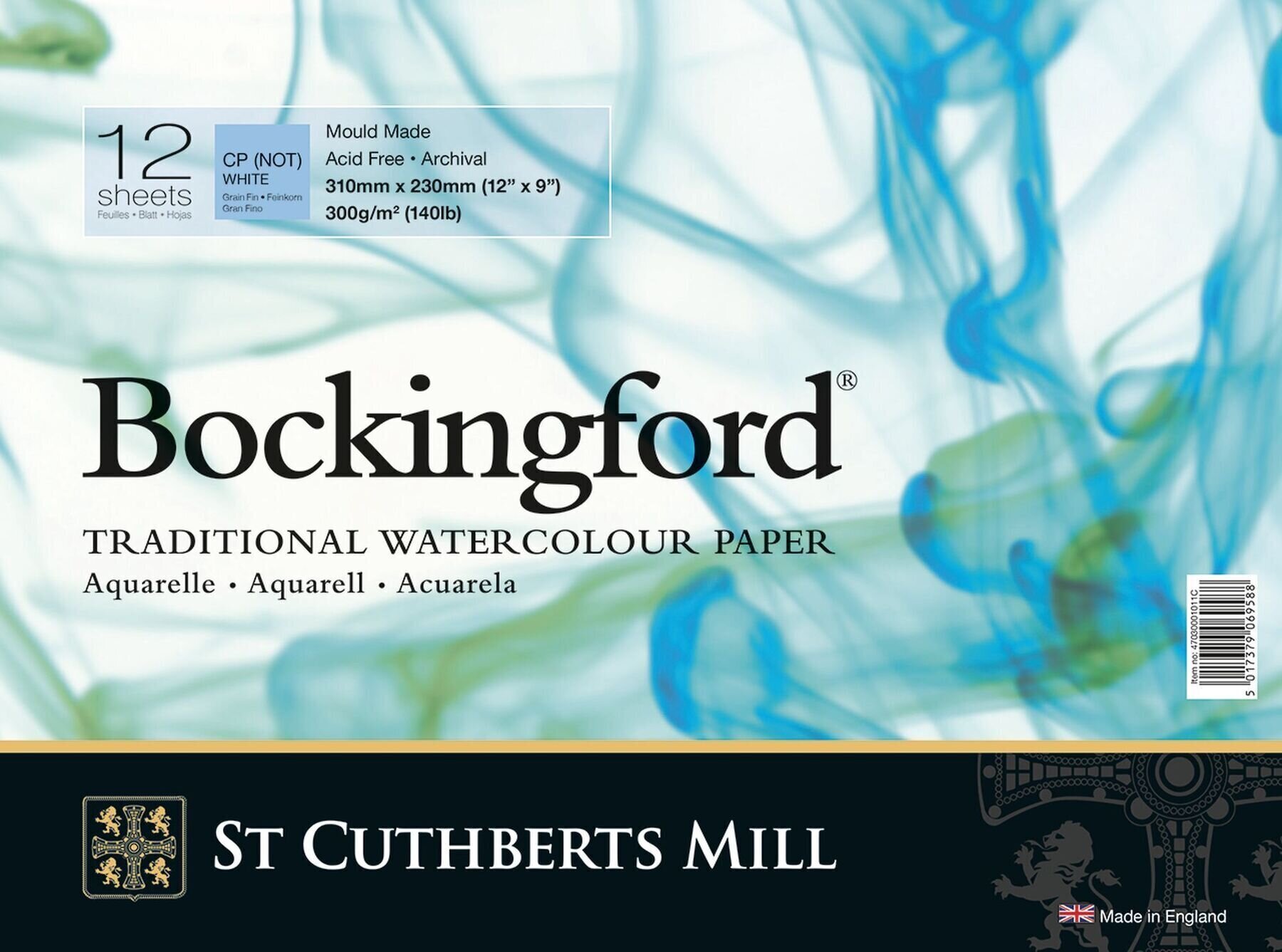 Sketchbook St Cuthberts Mill Bockingford C.P. Spiral Sketchbook 12 31 x 23 cm 300 g White