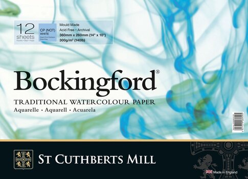 Blok za skiciranje St Cuthberts Mill Bockingford C.P. Spiral Blok za crtanje 12 36 x 26 cm 300 g White - 1