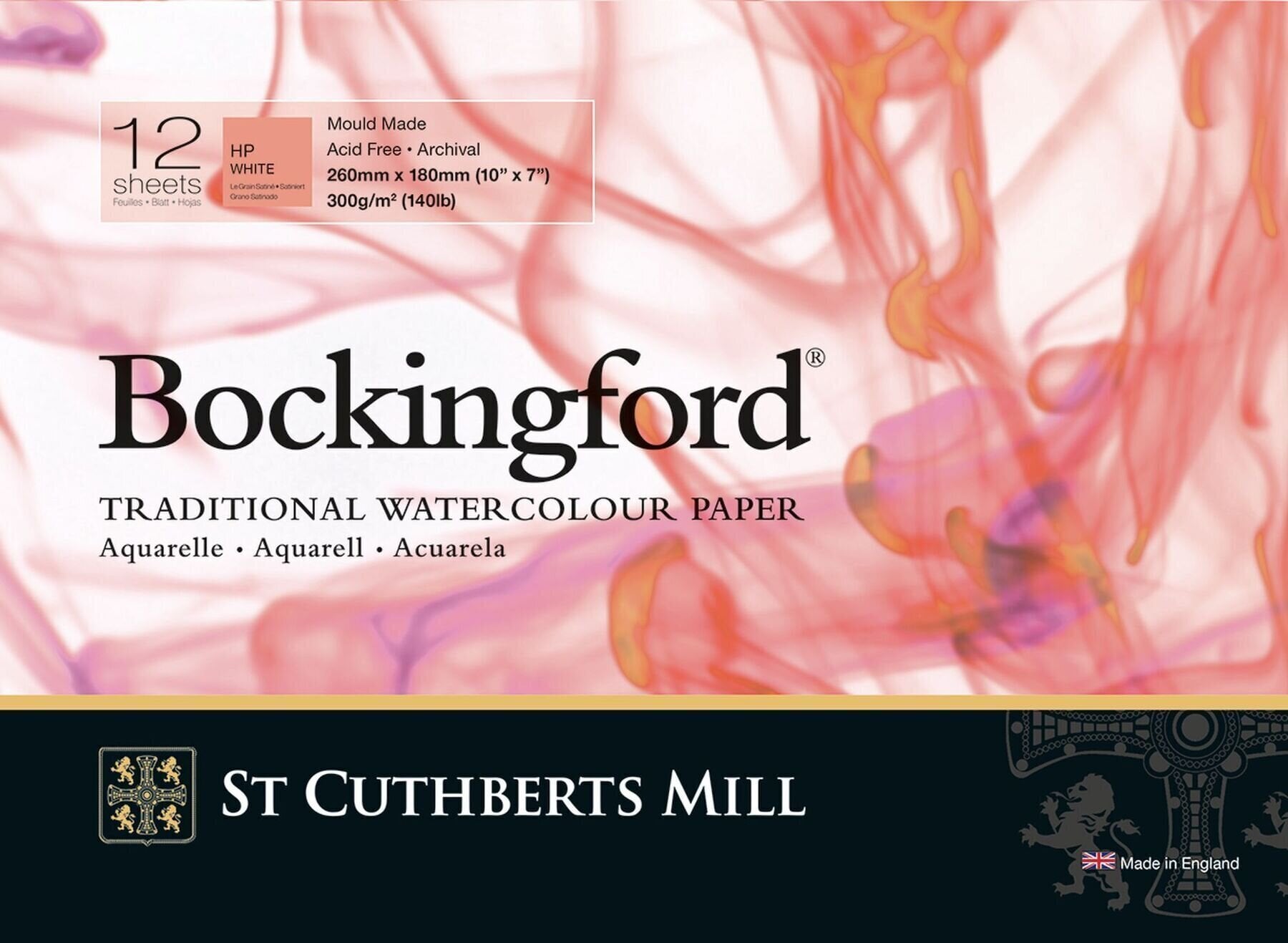 Скицник St Cuthberts Mill Bockingford H.P. Скицник 12 26 x 18 cm 300 g White