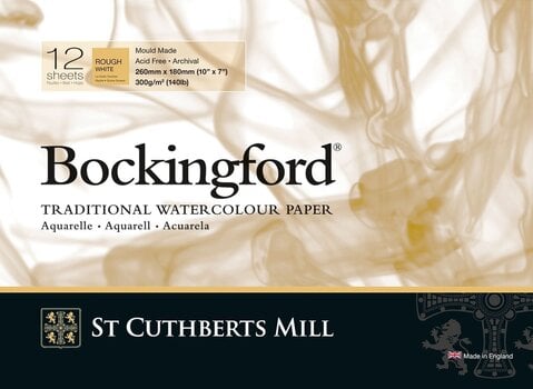 Skizzenbuch St Cuthberts Mill Bockingford Rough Skizzenbuch 12 26 x 18 cm 300 g White - 1