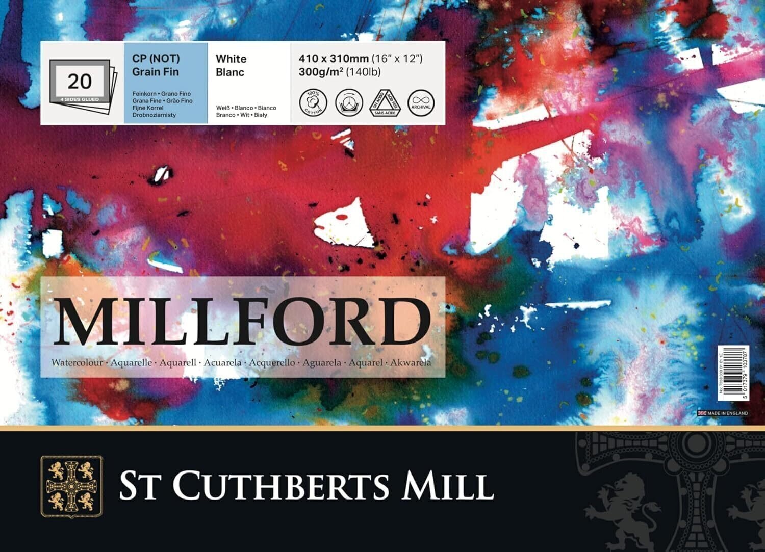 Schetsboek St Cuthberts Mill Millford Schetsboek 41 x 31 cm 300 g