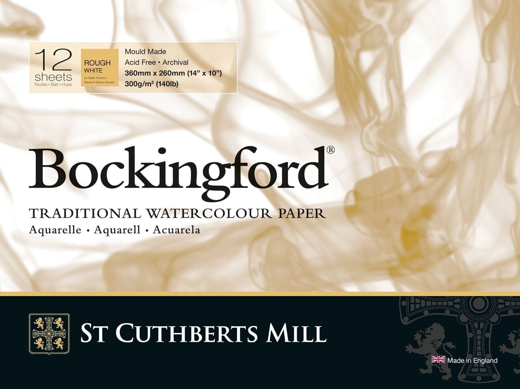 Skizzenbuch St Cuthberts Mill Bockingford Rough Skizzenbuch 12 36 x 26 cm 300 g White