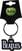 Muzieksleutelhanger The Beatles Drop T Logo White Sleutelhanger