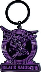 Музикална висулка Black Sabbath Purple Text Logo & Daemon Ключодържател