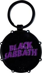 Music pendant Black Sabbath Wavy Logo & Daemon Drum (Double Sided) Key Chain