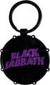 Black Sabbath Wavy Logo & Daemon Drum (Double Sided) Привезак за кључеве