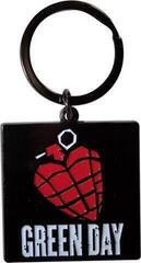 Muzički privezak Green Day Stacked Logo & Grenade (Glow-in-the-Dark) Привезак за кључеве