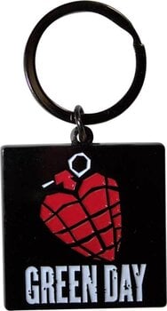 Muzieksleutelhanger Green Day Stacked Logo & Grenade (Glow-in-the-Dark) Sleutelhanger - 1
